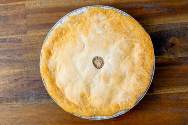 Traditional Tortiere meat pie is made fresh at Simply Baked Catering Inc. in Winchester, Ontario.