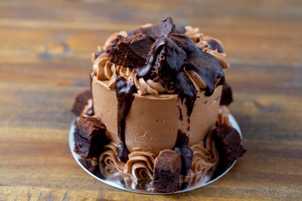 A Death by Chocolate specialty cake at Simply Baked Catering Inc. in Winchester, Ontario.